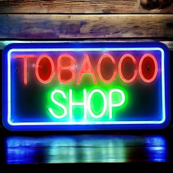 20" x 10.25" Neon Sign With Remote Controller - Tobacco Shop #1 [LED-NS005]